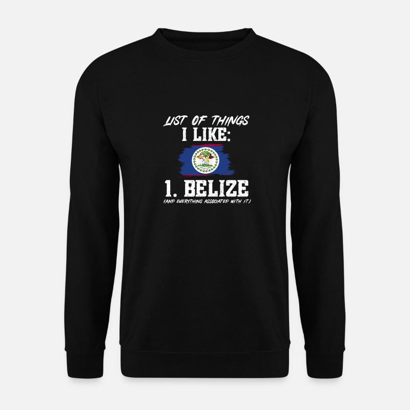 Belize Flagge Belizer - Unisex Pullover - Schwarz
