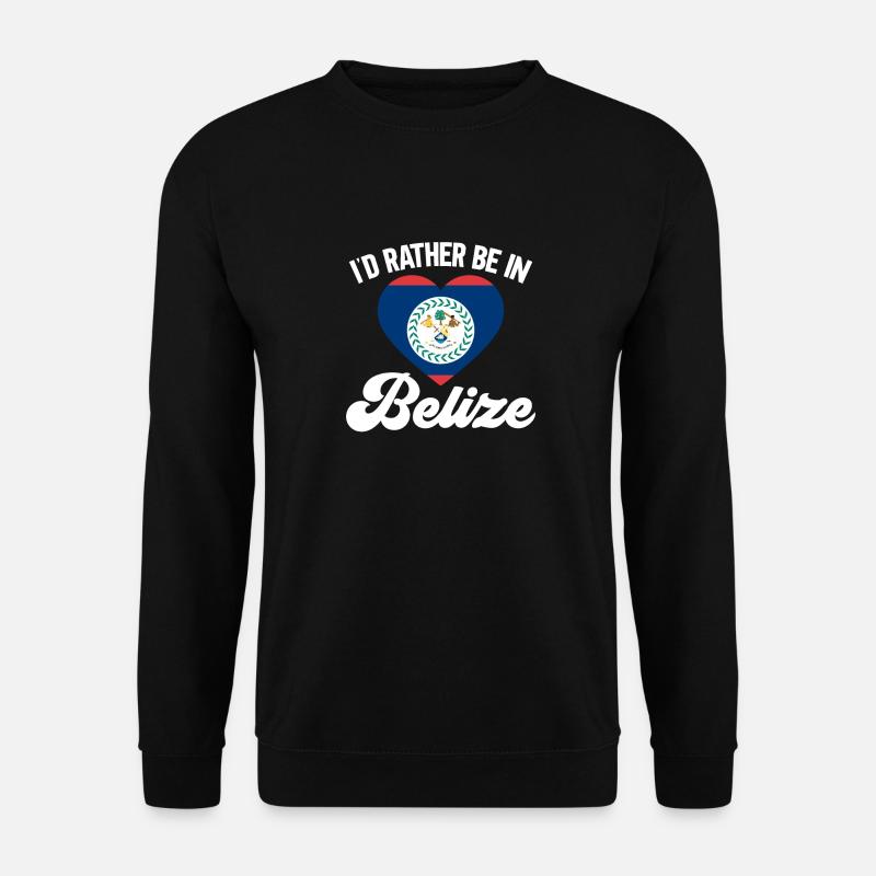 Belize Flagge Belizer - Unisex Pullover - Schwarz