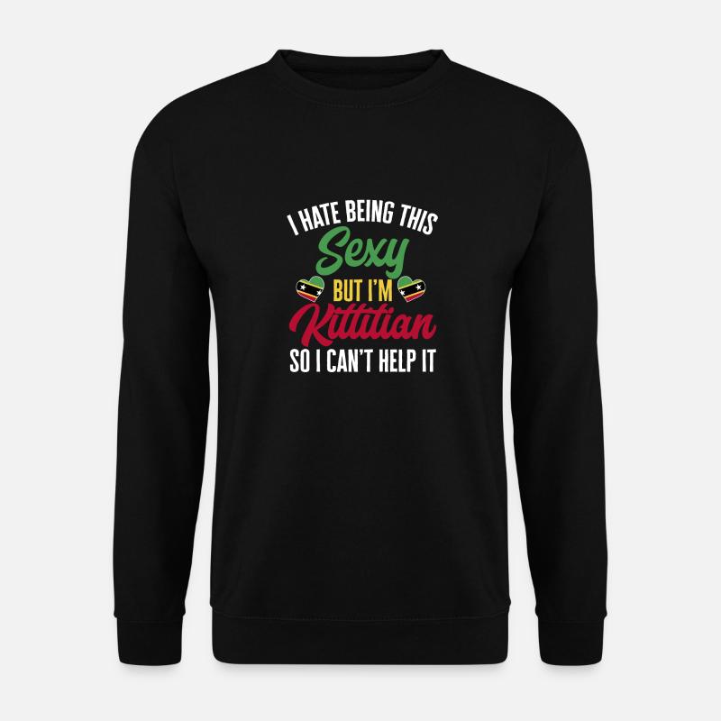 Drapeau de Saint-Kitts-et-Nevis - Sweat-shirt Unisexe - noir