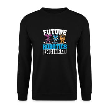 Future Robotics Engineer School Droid Builder Buil - Sweat-shirt Unisexe - noir - Devant - Alina (178cm) & Michal (187cm)
