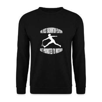 Badminton Badminton Badminton Fan Badminton Team - Unisex Sweatshirt - black - Front - Alina (178cm) & Michal (187cm)