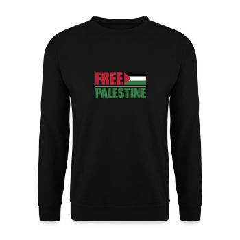 Palestine libre - Sweat-shirt Unisexe - noir - Devant - Alina (178cm) & Michal (187cm)
