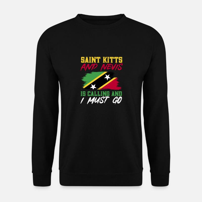 Drapeau de Saint-Kitts-et-Nevis - Sweat-shirt Unisexe - noir