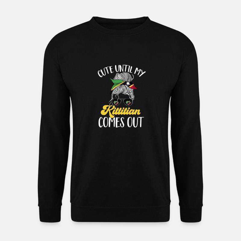 Drapeau de Saint-Kitts-et-Nevis - Sweat-shirt Unisexe - noir