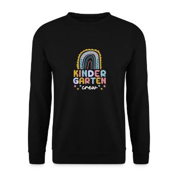 Kindergarten-Crew-Lehrer-Schüler 100. Tag zurück - Unisex Pullover - Schwarz - Vorne - Alina (178cm) & Michal (187cm)
