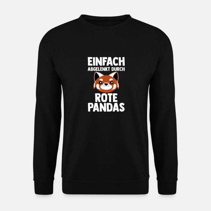 Roter Panda - Unisex Pullover - Schwarz