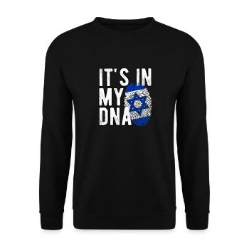 Israel - Unisex Sweatshirt - black - Front - Alina (178cm) & Michal (187cm)