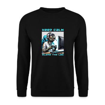 Modèles de chemises de joueur caméléon. Pour les nerds, les jeux - Sweat-shirt Unisexe - noir - Devant - Alina (178cm) & Michal (187cm)