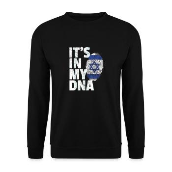 Israel DNA - Unisex Sweatshirt - black - Front - Alina (178cm) & Michal (187cm)