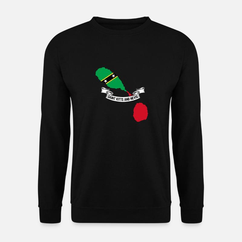 Drapeau de Saint-Kitts-et-Nevis - Sweat-shirt Unisexe - noir