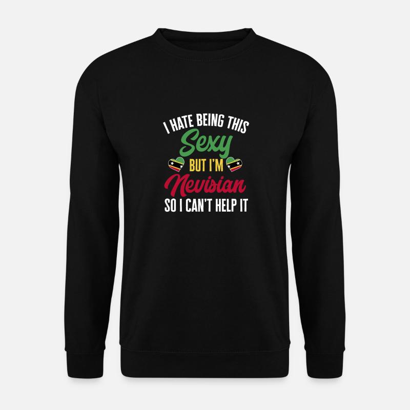 Drapeau de Saint-Kitts-et-Nevis - Sweat-shirt Unisexe - noir