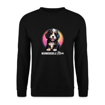 Dog Bernedoodle - Unisex Sweatshirt - black - Front - Alina (178cm) & Michal (187cm)