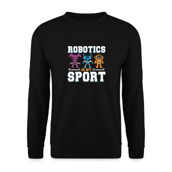 Drôle de robotique cool est mon sport droid builder buil - Sweat-shirt Unisexe - noir - Devant - Alina (178cm) & Michal (187cm)