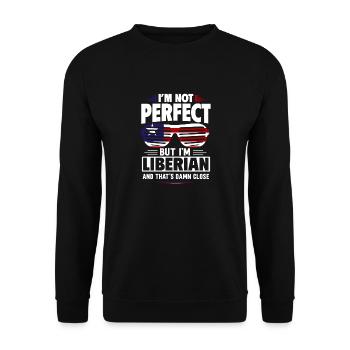 Drapeau du Libéria Libériens - Sweat-shirt Unisexe - noir - Devant - Alina (178cm) & Michal (187cm)