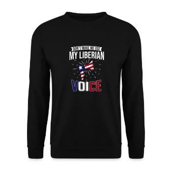 Drapeau du Libéria Libériens - Sweat-shirt Unisexe - noir - Devant - Alina (178cm) & Michal (187cm)
