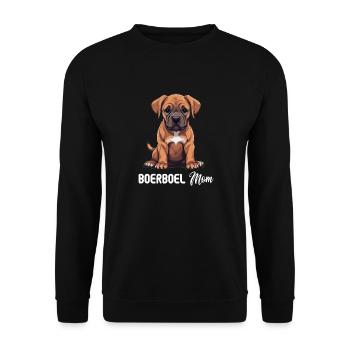 Hund Boerboel - Unisex Pullover - Schwarz - Vorne - Alina (178cm) & Michal (187cm)