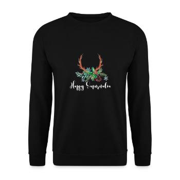 Saturnalia - Unisex Sweatshirt - black - Front - Alina (178cm) & Michal (187cm)