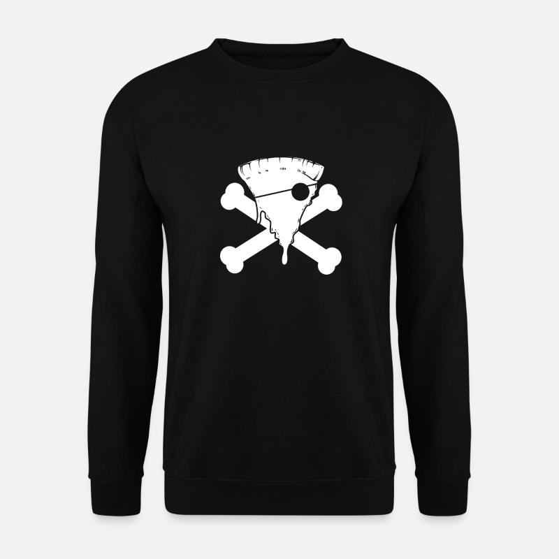 Pizza-Pirat - Unisex Pullover - Schwarz