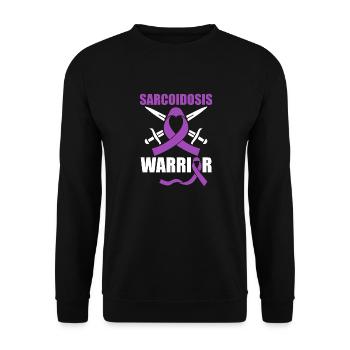 Sarkoidose Kriegerin Unsichtbare Krankheit - Unisex Pullover - Schwarz - Vorne - Alina (178cm) & Michal (187cm)