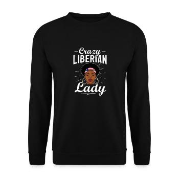 Drapeau du Libéria Libériens - Sweat-shirt Unisexe - noir - Devant - Alina (178cm) & Michal (187cm)