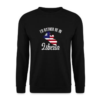 Drapeau du Libéria Libériens - Sweat-shirt Unisexe - noir - Devant - Alina (178cm) & Michal (187cm)