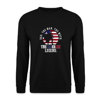 Drapeau du Libéria Libériens - Sweat-shirt Unisexe - noir - Devant - Alina (178cm) & Michal (187cm)