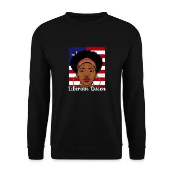 Drapeau du Libéria Libériens - Sweat-shirt Unisexe - noir - Devant - Alina (178cm) & Michal (187cm)