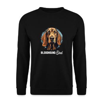 Hund Bloodhound - Unisex Pullover - Schwarz - Vorne - Alina (178cm) & Michal (187cm)