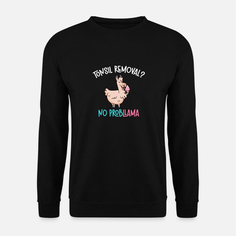 Tonsillectomy, recovery, tonsillectomy - Unisex Sweatshirt - black