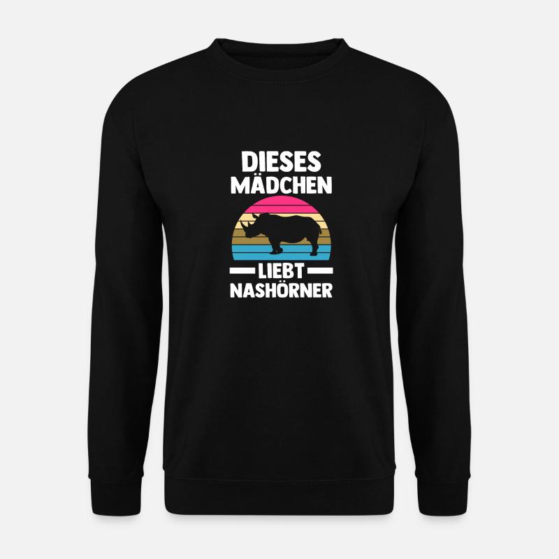 Nashorn - Unisex Pullover - Schwarz