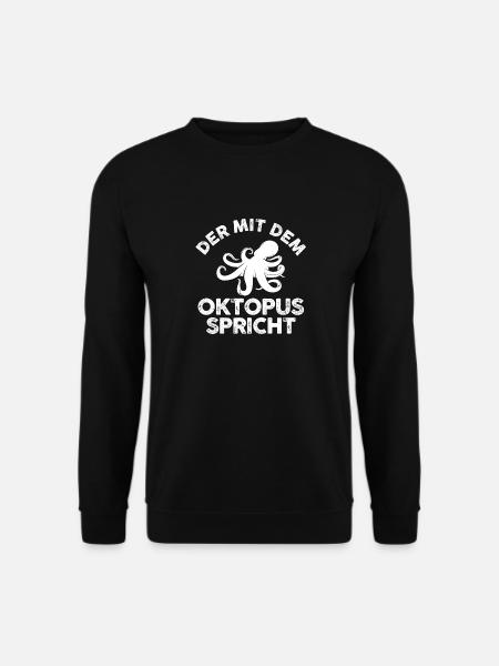 Tintenfisch Oktopus - Unisex Pullover - Schwarz