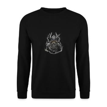 Héritage nordique : le cadeau pour les fans vikings - Sweat-shirt Unisexe - noir - Devant - Alina (178cm) & Michal (187cm)