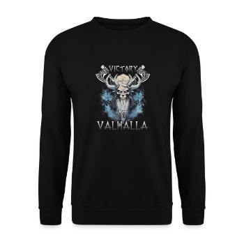 Valhalla Warrior Le cadeau pour les cœurs de guerriers - Sweat-shirt Unisexe - noir - Devant - Alina (178cm) & Michal (187cm)