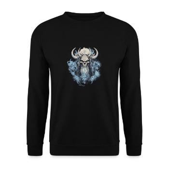 Valhalla Warrior : le cadeau pour le guerrier d’Odin - Sweat-shirt Unisexe - noir - Devant - Alina (178cm) & Michal (187cm)