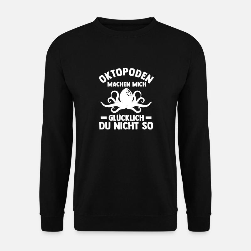 Tintenfisch Oktopus - Unisex Pullover - Schwarz