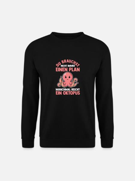 Tintenfisch Oktopus - Unisex Pullover - Schwarz