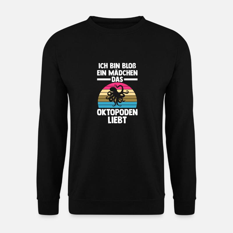Tintenfisch Oktopus - Unisex Pullover - Schwarz