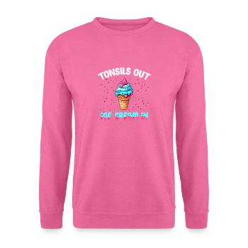 Tonsillektomie Genesung Mandelentfernung - Unisex Pullover - Pink - Vorne