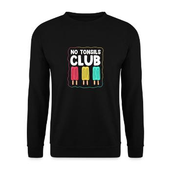 Amygdalectomie, récupération, amygdalectomie - Sweat-shirt Unisexe - noir - Devant - Alina (178cm) & Michal (187cm)