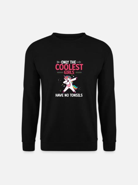Tonsillectomy, recovery, tonsillectomy - Unisex Sweatshirt - black