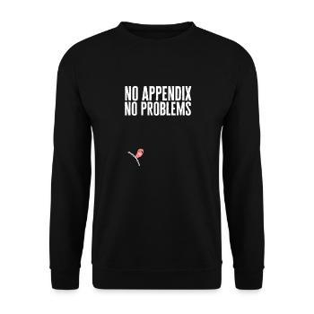 Appendectomy Appendicitis - Unisex Sweatshirt - black - Front - Alina (178cm) & Michal (187cm)