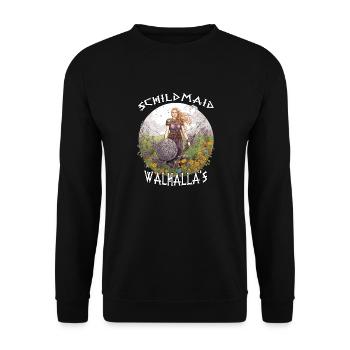 Valhalla Maidens : le cadeau pour les guerrières - Sweat-shirt Unisexe - noir - Devant - Alina (178cm) & Michal (187cm)