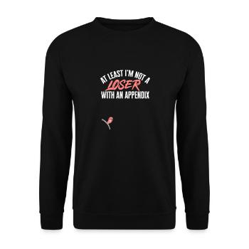 Appendectomy Appendicitis - Unisex Sweatshirt - black - Front - Alina (178cm) & Michal (187cm)