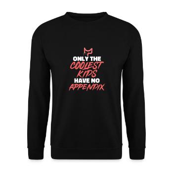 Appendectomy Appendicitis - Unisex Sweatshirt - black - Front - Alina (178cm) & Michal (187cm)