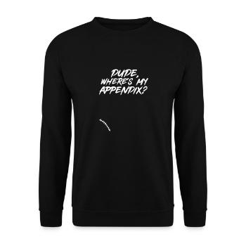 Appendectomy Appendicitis - Unisex Sweatshirt - black - Front - Alina (178cm) & Michal (187cm)