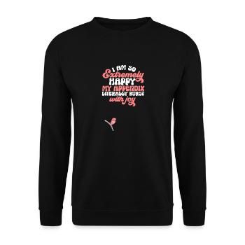Appendectomy Appendicitis - Unisex Sweatshirt - black - Front - Alina (178cm) & Michal (187cm)