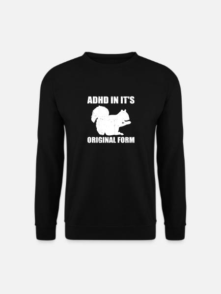 Animal Cool Forest ADHD In It's Original Form Squi - Unisex Pullover - Schwarz