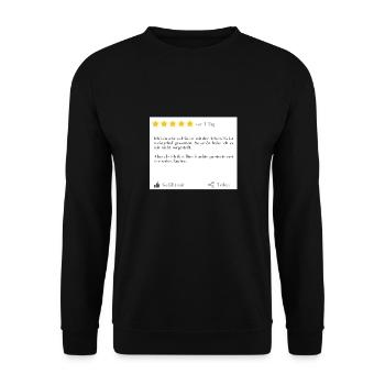 Lustige Tshirts | Lustige T-Shirts | Arbeit | fun - Unisex Pullover - Schwarz - Vorne - Alina (178cm) & Michal (187cm)