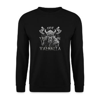 Cadeau de bravoure nordique pour les amoureux Viking - Sweat-shirt Unisexe - noir - Devant - Alina (178cm) & Michal (187cm)