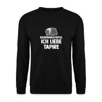 Tapir - Unisex Pullover - Schwarz - Vorne - Alina (178cm) & Michal (187cm)